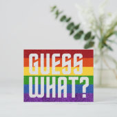 LGBTグリッター何だと思う？来アウトカード ポストカード (スタンド正面)