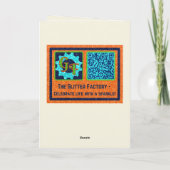 LGBTグリッター来アウトフォトカード カード (裏面)