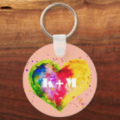 LGBTゲイカップル バレンタインデー キーホルダー (正面)
