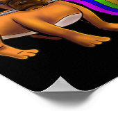 LGBTゲイフランスのブルドッグゲイドッグポーラクLGBTプライド ポスター (角)