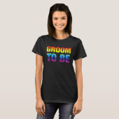 LGBTゲイプライドの花婿になる 記念パーティー Tシャツ (正面フル)