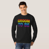 LGBTゲイプライドの花婿になる 記念パーティー Tシャツ (正面フル)
