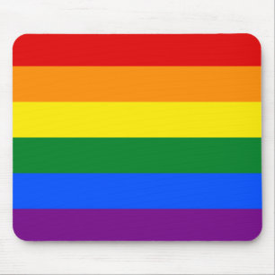 LGBTゲイプライドの虹の旗のストライプ マウスパッド