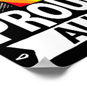 LGBTゲイプライドカ誇りを持ったー共同拳 ポスター (角)