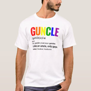 LGBTゲイプライドガンクル定義レインボーアンクルサップ Tシャツ
