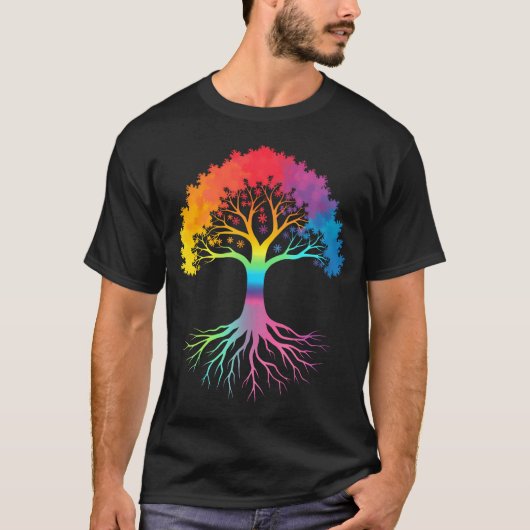 LGBTゲイプライドツリー Tシャツ (正面)