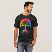 LGBTゲイプライドツリー Tシャツ (正面フル)
