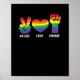 LGBTゲイプライドマンスピースラブプライド ポスター