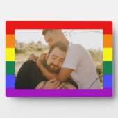 LGBTゲイプライドレインボーカスタムー写真卓上用イーゼル フォトプラーク (正面)