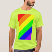 LGBTゲイプライドレインボーカラー安全Tシャツ Tシャツ (正面)