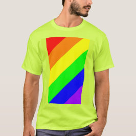 LGBTゲイプライドレインボーカラー安全Tシャツ Tシャツ