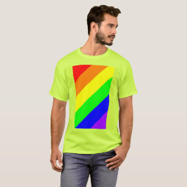 LGBTゲイプライドレインボーカラー安全Tシャツ Tシャツ