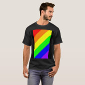 LGBTゲイプライドレインボーカラーTシャツ Tシャツ (正面フル)