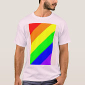 LGBTゲイプライドレインボーカラーTシャツ Tシャツ (正面)