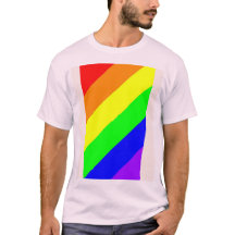 LGBTゲイプライドレインボーカラーTシャツ