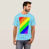LGBTゲイプライドレインボーカラーTシャツ Tシャツ (正面フル)