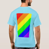 LGBTゲイプライドレインボーカラーTシャツ Tシャツ (裏面)