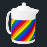LGBTゲイプライドレインボーストライプズカラフル国旗LGBTQ<br><div class="desc">美鮮やかしい、LGBTゲイプライドの虹の旗の色、食洗機幾何学的なストライプパターン、カスタム、クラスパーソナライズされた、のスクリプト//、100%白い磁器、セーフ、電子レンジ安全、ティーポット。単にあなたの名前/子供の名前/家族の名前/会社名を入力しカスタマイズて。誕生日、父親の日素晴らし、母の日、クリスマス、休日、新年、結婚結婚記念日、卒業など、あなたのLGBT、ゲイ、レズビアン、バイセクシャル、トランスジェンダー、同性愛者の愛する人々、母、パパ、夫、妻、新婦、新婦、息子、新婦、娘、兄弟、姉妹、祖母、家族や友人のためのギフトを作る。</div>