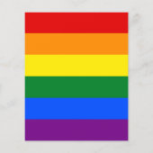 LGBTゲイプライドレインボーストライプ国旗 チラシ (裏面)