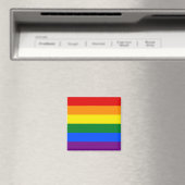 LGBTゲイプライドレインボーストライプ国旗 マグネット (インサイチュ (食洗機))
