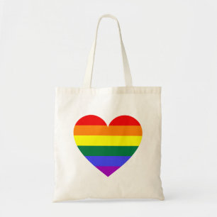 LGBTゲイプライドレインボーハート トートバッグ