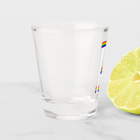 LGBTゲイプライドレインボーフラグカスタムR ショットグラス (左)