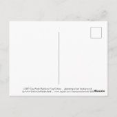 LGBTゲイプライドレインボー国旗の色が光る銀 ポストカード (裏面)