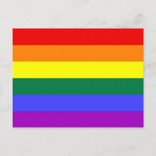 LGBTゲイプライドレインボー ポストカード