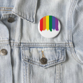 LGBTゲイプライドレランニングインボー絵を描ズ 缶バッジ