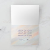 LGBTゲイプライド国旗のレインボーカスタムフラグ写真文字 シーズンカード (内部)