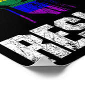 LGBTゲイプライド国旗の抵抗 ポスター (角)