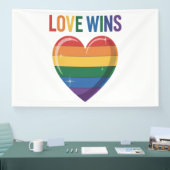 LGBTゲイプライド平等 Love Wins 横断幕 (トレードショー)