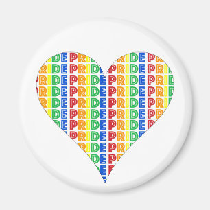 LGBTゲイプライド月お祝いレインボーレター マグネット