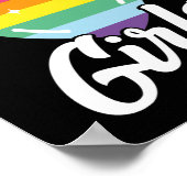 LGBTゲイプライド月の私は女の子が好き ポスター (角)