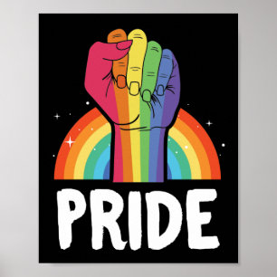 LGBTゲイプライド月プライドレインボーフィスト ポスター