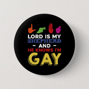 Lgbtゲイプライド月認識度Asl手話Q 缶バッジ