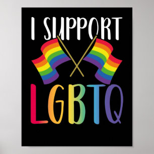 LGBTゲイプライド月1日LGBTQサポート ポスター