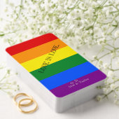 LGBTゲイプライド月「愛は愛」 レインボー国旗 トランプ (インサイチュ (ウェディング))