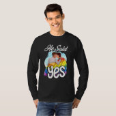 Lgbtゲイプライド月Yes Tシャツ (正面フル)