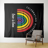 LGBTゲイプライド祝の愛は愛 タペストリー (インサイチュ(横))