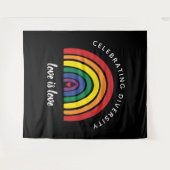 LGBTゲイプライド祝の愛は愛 タペストリー (正面(横))