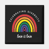 LGBTゲイプライド祝の愛は愛 マグネット (正面)