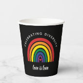 LGBTゲイプライド祝の愛は愛 紙コップ (正面)