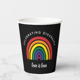 LGBTゲイプライド祝の愛は愛 紙コップ