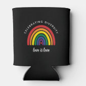 LGBTゲイプライド祝の愛は愛 缶クーラー (裏面)