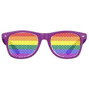 LGBTゲイプライド虹国旗 レトロサングラス