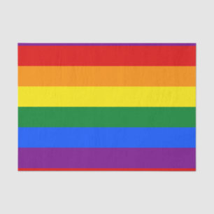LGBTゲイプライド6ストライプ年レインボー国旗 薄葉紙