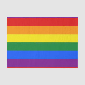 LGBTゲイプライド6ストライプ年レインボー国旗 薄葉紙