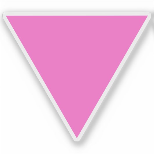 LGBTゲイプライド - ピンクのトライアングル シール (正面)