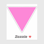 LGBTゲイプライド - ピンクのトライアングル シール (シート)
